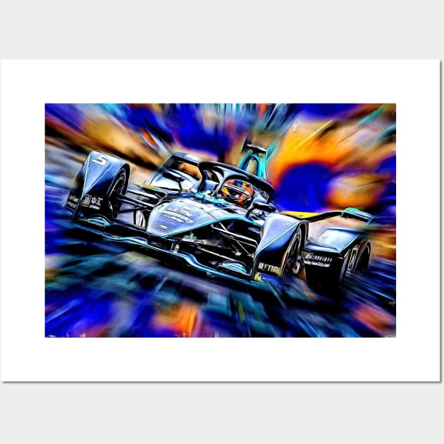 Vandoorne - Formula E Wall Art by DeVerviers